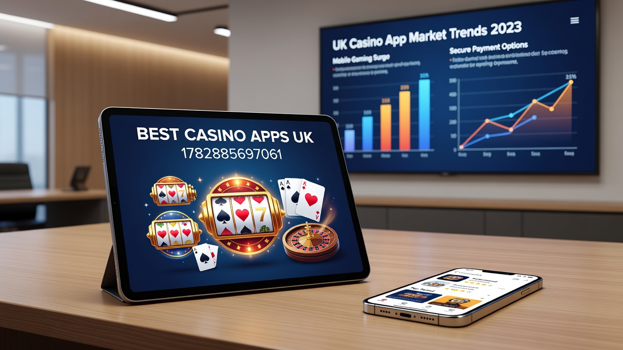 Close-up view of casino app features including navigation and performance metrics on smartphones