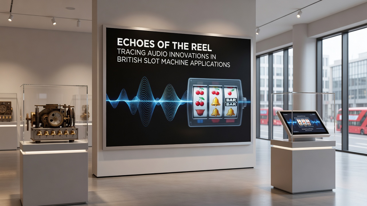 Modern digital audio waveforms and mixing interfaces used in British slot machine app development