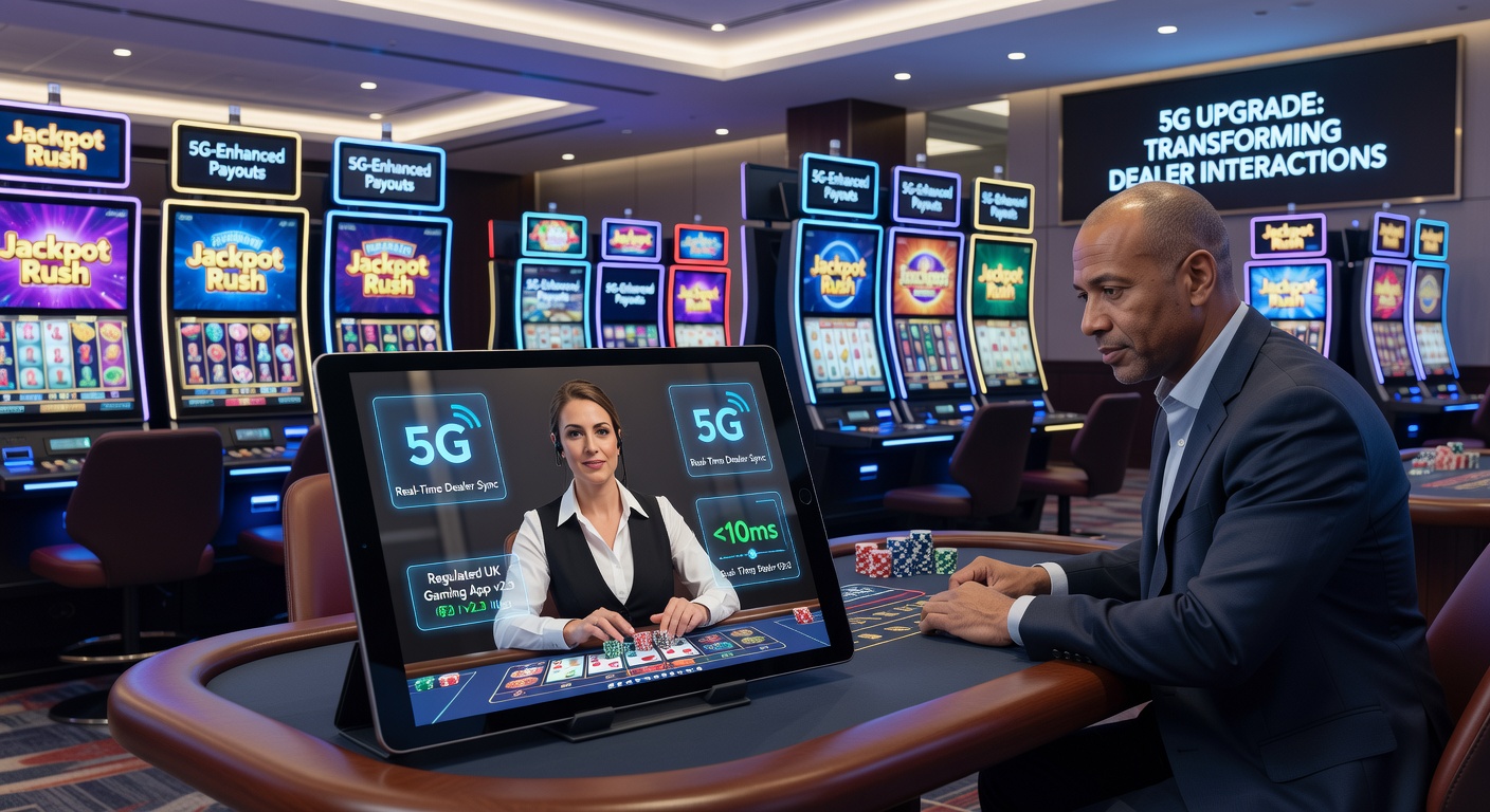 5G network towers enabling seamless live dealer streams in UK casino apps