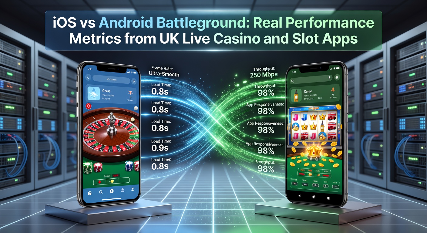 Graph comparing iOS and Android app load times in UK casino games, showing iOS edges ahead by 15% on average