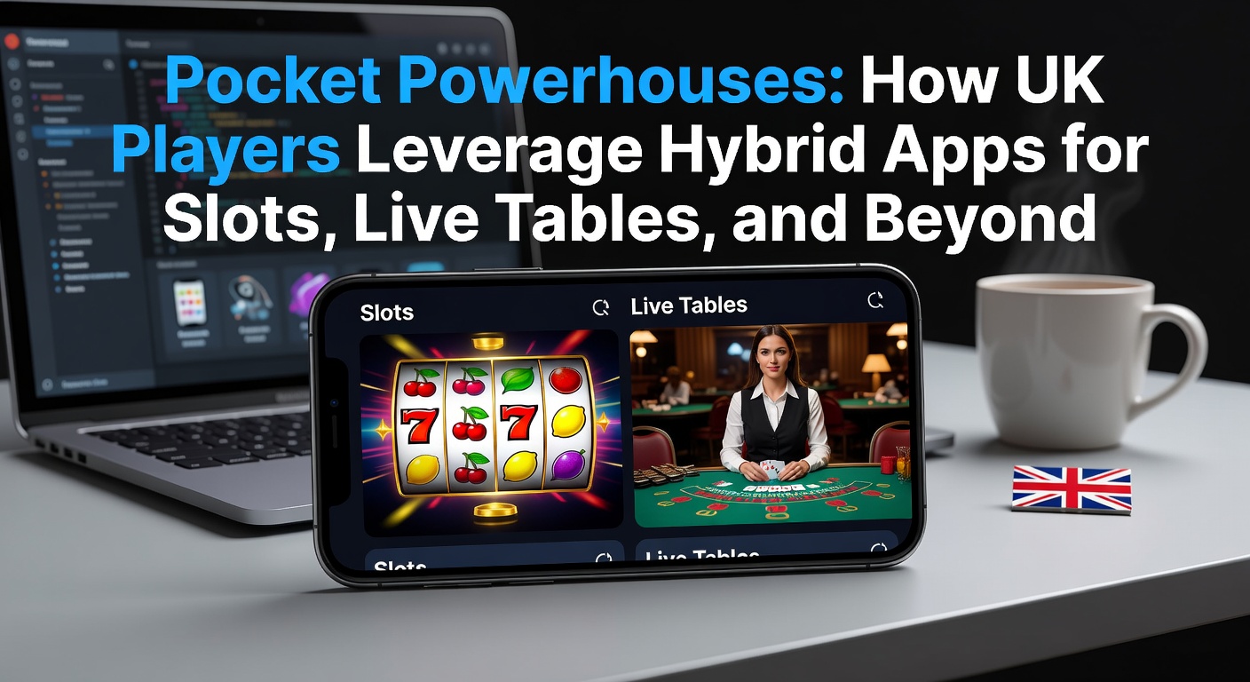 UK player using hybrid casino app on smartphone, showing slots interface with vibrant reels spinning