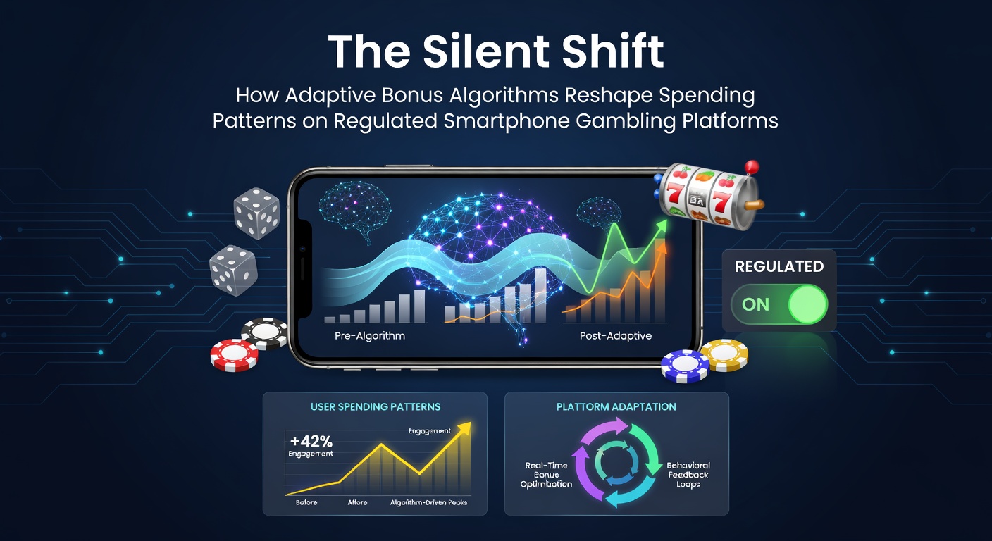 Smartphone screen displaying adaptive bonus notifications in a regulated gambling app interface