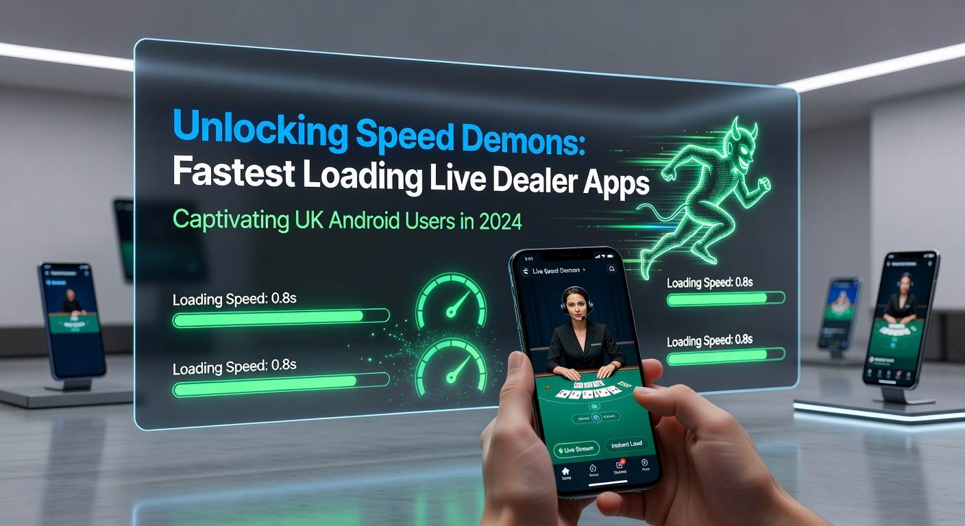 Comparative chart of load times for top live dealer apps on Android devices, highlighting leaders in speed and user retention